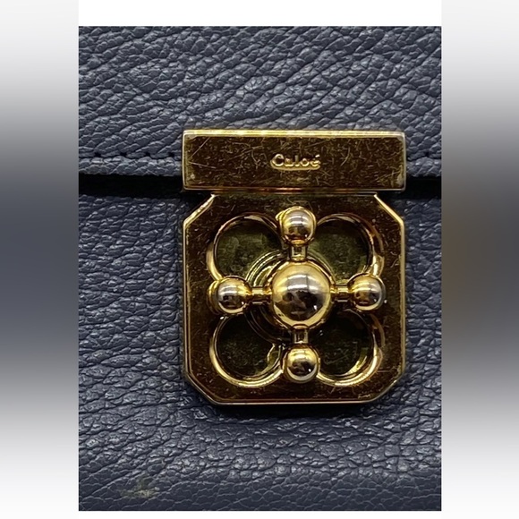 Chloe Long Wallet Leather  L Shape Zipper Turn Lock - Picture 14 of 16